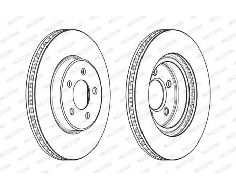 Bromsskiva PREMIER DDF2065C Ferodo