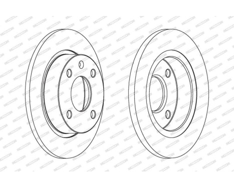Bromsskiva PREMIER DDF208 Ferodo, bild 2