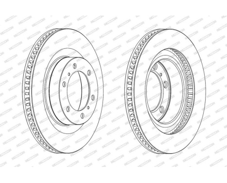 Bromsskiva PREMIER DDF2093C-1 Ferodo, bild 2