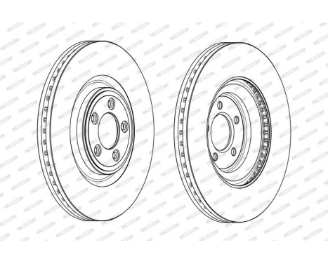 Bromsskiva PREMIER DDF2107C-1 Ferodo, bild 2