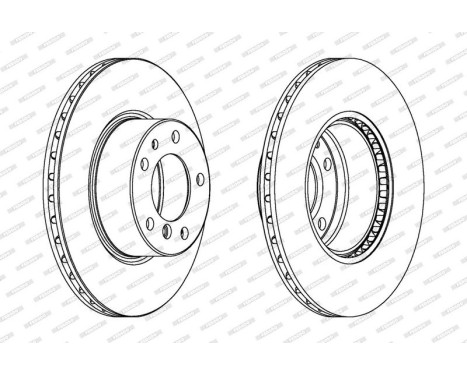 Bromsskiva PREMIER DDF211 Ferodo, bild 2