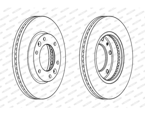 Bromsskiva PREMIER DDF2111C Ferodo, bild 2