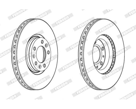 Bromsskiva PREMIER DDF2156C Ferodo, bild 2