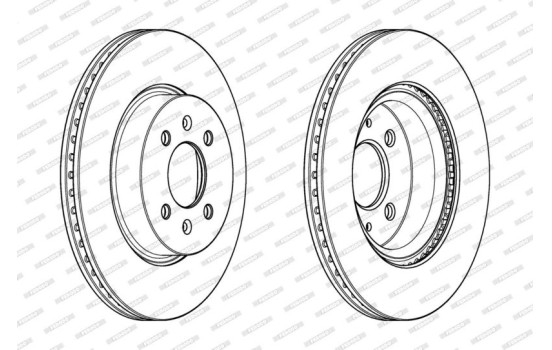 Bromsskiva PREMIER DDF2186C Ferodo, bild 2