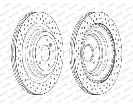 Bromsskiva PREMIER DDF2209C Ferodo, bild 2