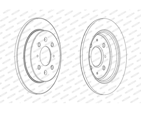 Bromsskiva PREMIER DDF2244C Ferodo, bild 2