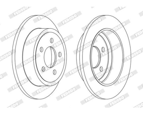 Bromsskiva PREMIER DDF2288C Ferodo, bild 2