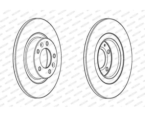 Bromsskiva PREMIER DDF2297C Ferodo, bild 2