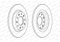 Bromsskiva PREMIER DDF2333C Ferodo