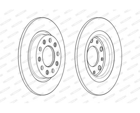 Bromsskiva PREMIER DDF2333C Ferodo