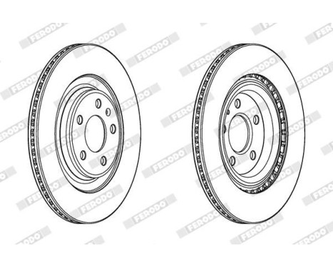 Bromsskiva PREMIER DDF2383C Ferodo, bild 2