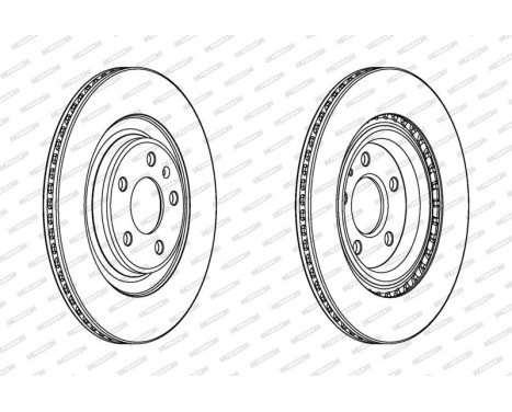 Bromsskiva PREMIER DDF2383C Ferodo, bild 2