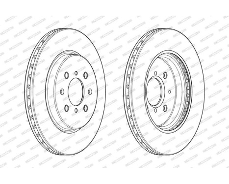 Bromsskiva PREMIER DDF2410C Ferodo, bild 2