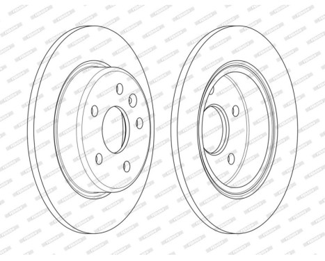 Bromsskiva PREMIER DDF2426C Ferodo, bild 2