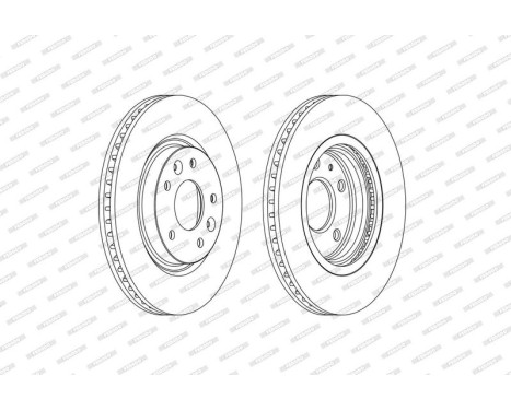 Bromsskiva PREMIER DDF2466C Ferodo, bild 2