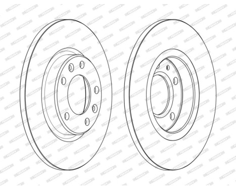 Bromsskiva PREMIER DDF2569C Ferodo, bild 2