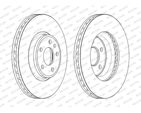 Bromsskiva PREMIER DDF2596C-1 Ferodo