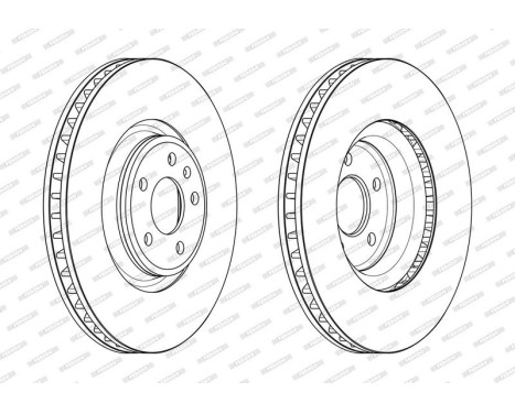 Bromsskiva PREMIER DDF2598C-1 Ferodo, bild 2