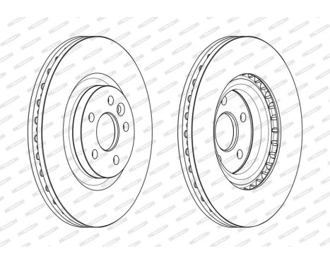 Bromsskiva PREMIER DDF2632C-1 Ferodo, bild 2