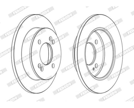Bromsskiva PREMIER DDF2655C Ferodo, bild 2