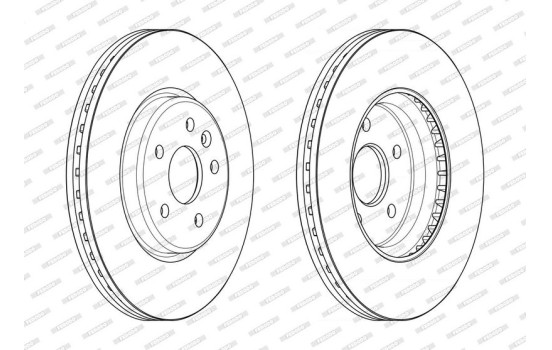 Bromsskiva PREMIER DDF2684C Ferodo, bild 2