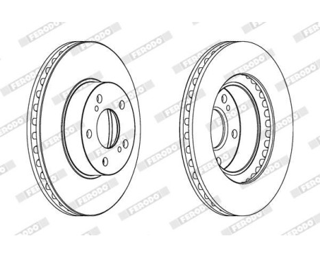 Bromsskiva PREMIER DDF485C Ferodo, bild 3