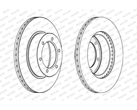 Bromsskiva PREMIER DDF596 Ferodo, bild 2