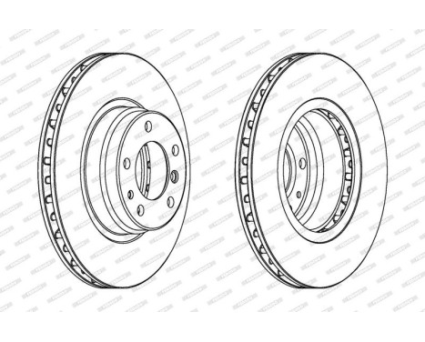 Bromsskiva PREMIER DDF624 Ferodo, bild 2