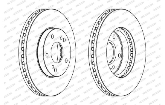 Bromsskiva PREMIER DDF724 Ferodo, bild 2