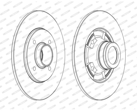 Bromsskiva PREMIER DDF752C Ferodo