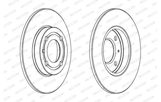 Bromsskiva PREMIER DDF795 Ferodo