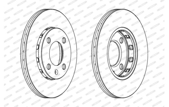 Bromsskiva PREMIER DDF812 Ferodo, bild 2