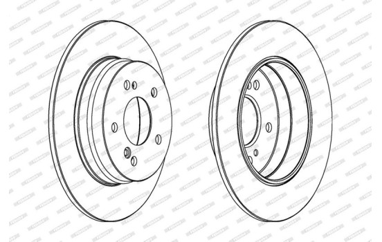 Bromsskiva PREMIER DDF819 Ferodo