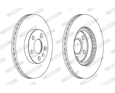 Bromsskiva PREMIER DDF842 Ferodo, bild 2