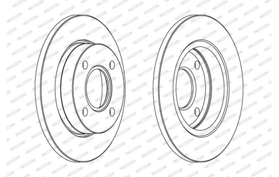 Bromsskiva PREMIER DDF845 Ferodo, bild 2