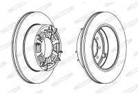 Bromsskiva PREMIER FCR140A Ferodo