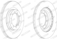 Bromsskiva PREMIER FCR183A Ferodo