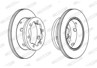 Bromsskiva PREMIER FCR191A Ferodo