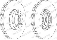 Bromsskiva PREMIER FCR329A Ferodo