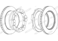 Bromsskiva PREMIER FCR332A Ferodo