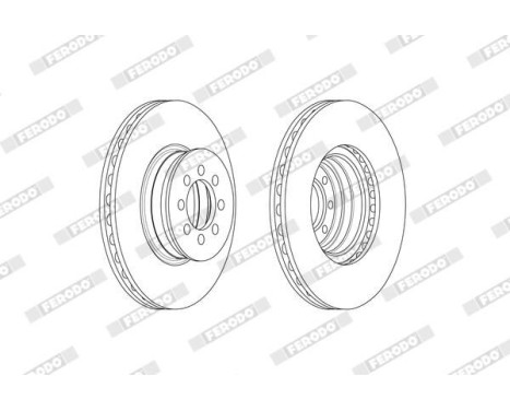 Bromsskiva PREMIER FCR335A Ferodo, bild 2