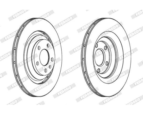 Bromsskiva PREMIER High Carbon DDF1240C Ferodo