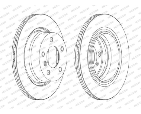 Bromsskiva PREMIER High Carbon DDF1285C Ferodo