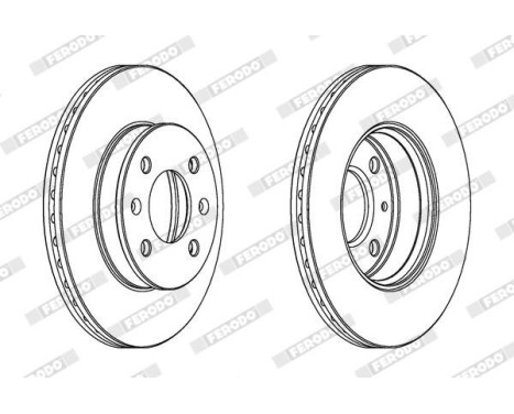 Bromsskiva PREMIER High Carbon DDF1529C Ferodo