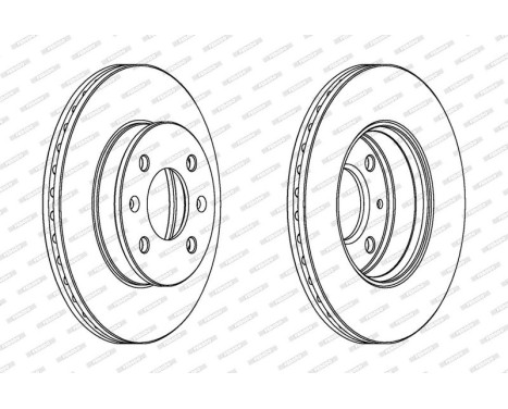 Bromsskiva PREMIER High Carbon DDF1529C Ferodo
