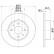 Bromsskiva PRO 8DD 355 101-101 Hella