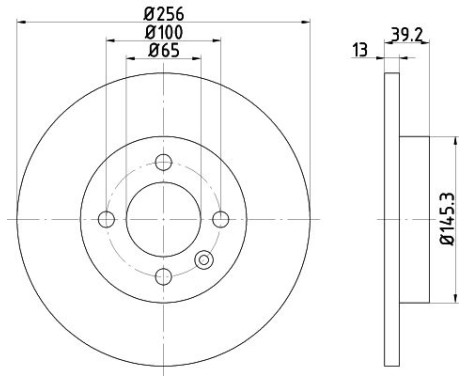 Bromsskiva PRO 8DD 355 101-641 Hella, bild 4