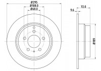 Bromsskiva PRO 8DD 355 103-701 Hella
