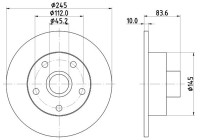 Bromsskiva PRO 8DD 355 104-231 Hella