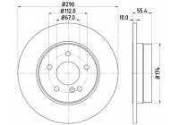 Bromsskiva PRO 8DD 355 104-321 Hella